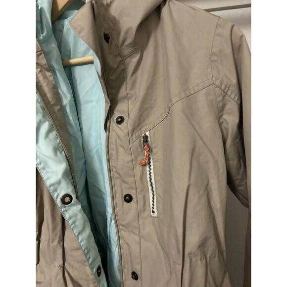 Quechua Kutuna Girl's Size 14 USA 3 in 1 Beige Ski Jacket Removable Down Jacket - Picture 10 of 14